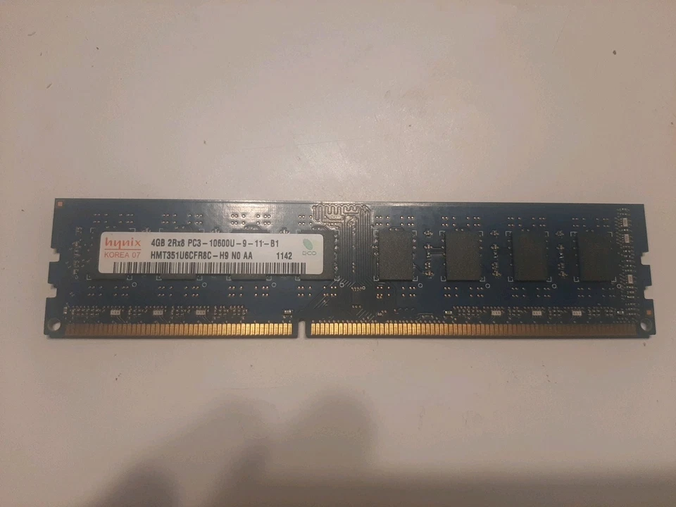 (16GB total) 4 x Hynix 4GB 2Rx8 PC3-10600U-9-11-B1-HMT351U6CFR8C-H9 N0 AA Memory - Image 2 of 3