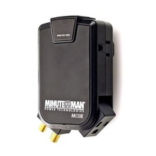Minute Man 3 Outlets Surge Protector MMS130RC Minuteman For Wall Mounted TV's