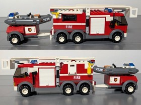 LEGO 7239 Ladder Fire Truck City Minifigs New