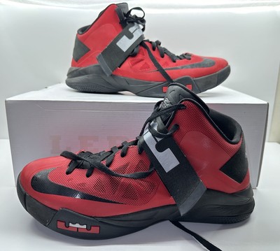 Nike Zoom Lebron Soldier VI Red Black Grey 525015-600 Size 13 W/ Box 