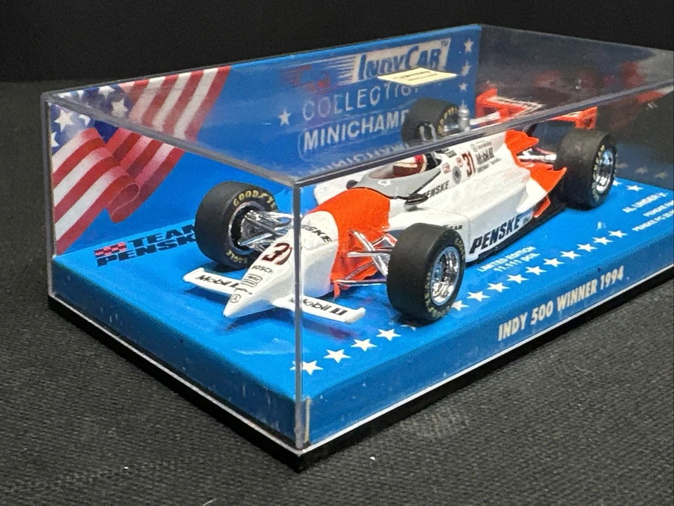 1994 Minichamps Indy 500 1/43 Penske Mercedes Al Unser Jr Diecast #31 - Image 3 of 4