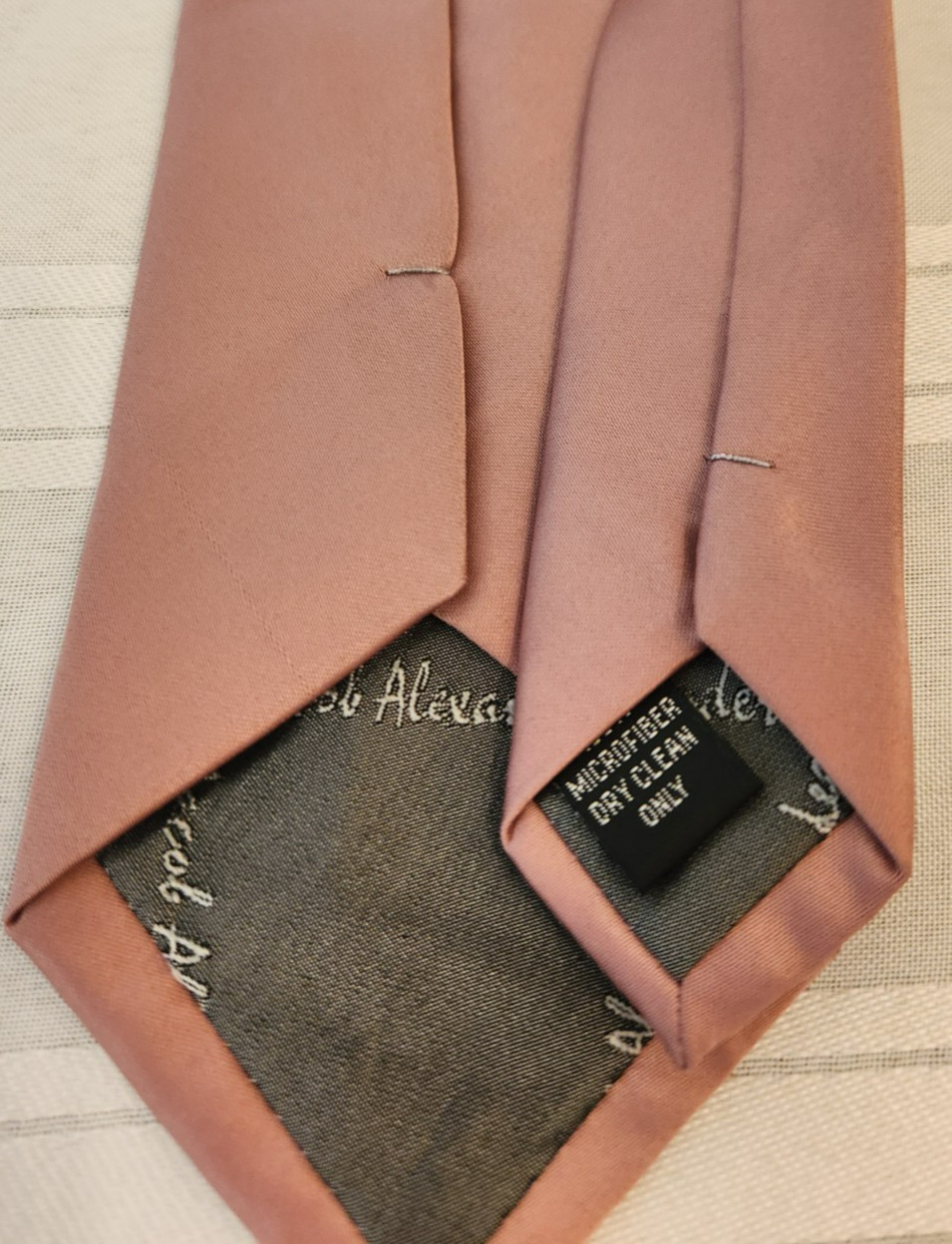 Men's 100% Microfiber Tie Solid Carnation Pink  B… - image 11