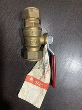 Mueller B&K Industries Compression Ball Valve Brass 1/2" 107-023HC