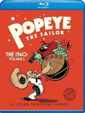Popeye The Sailor: The 1940s Volume 2 Blu-ray ,New DVD, Jack Mercer, Bill Tytla