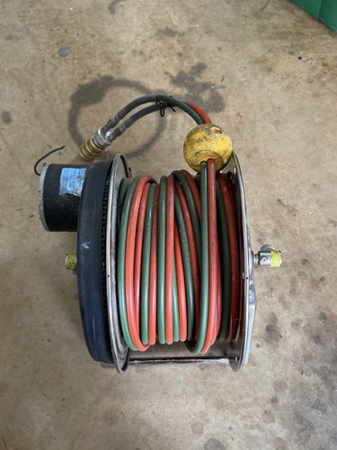Hannay Electric Reels P56AN239 100' Dual Hydraulic Hoses rated at 10,150 PSI-