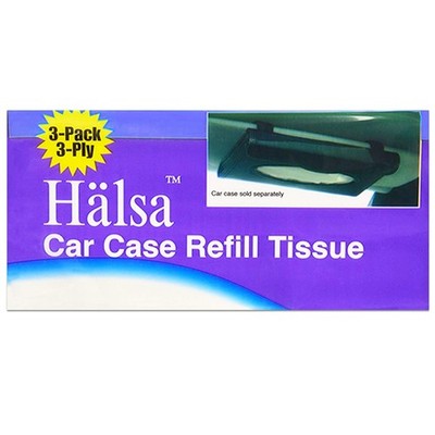 Halsa Tempo Car Case Refill Tissues Auto Tissue Pack Holder