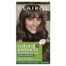 Clairol Natural Instincts Demi-Permanent Hair Dye, 6A Light Cool Brown Hair...