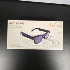 DMES AI Smart Glasses Camera Video Translation Photochromic Bluetooth Black