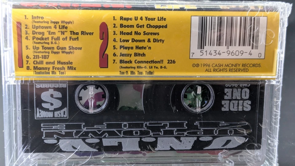 U.N.L.V.- Uptown 4 Life Cassette *SEALED* NOLA RAP TAPE Cash Money 1996 Tec 9 Foto 2 de 2