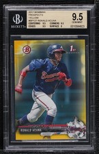 2017 Bowman Prospects Retail Yellow Ronald Acuna Jr #BP127 BGS 9.5 GEM MINT 9su