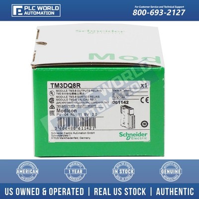 Schneider TM3DQ8R Modicon TM3-8 Relay Output Module, Screw Terminals, Brand New