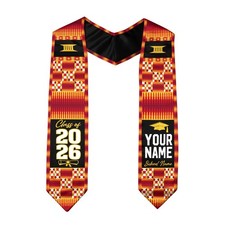 Custom African Sash 2026 with Traditional Kente Pattern, African American Grad