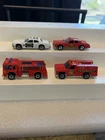 Vintage Hot Wheels Fire Truck Fire Chief Car Highway Patrol Car 1/64 Diecast