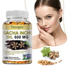 Sacha Inchi Oil - Dietary Supplements Antioxidant,Keep Hair Conditioned 120 Caps