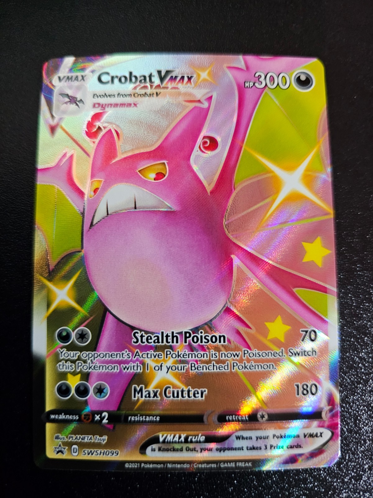 Crobat VMAX SWSH099 Black Star Promo Pokémon Shining Fates NM