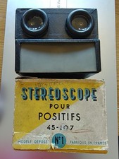 Vintage French Stereoscope Viewer 24 Stereoscopic Slides Lourdes 1&2 Complete