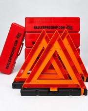 Dot Approved Warning Triangles 3 Pack Reflective Emergency Road Safety Kit Case