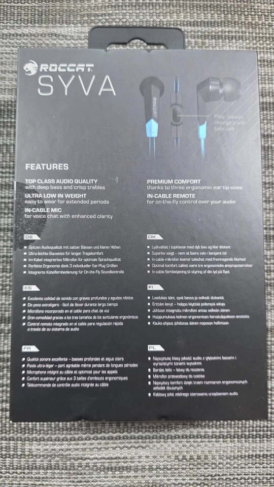 Roccat Syva - Gaming Headset, High-Performance in_ear - Neu/OVP - Bild 2 von 4