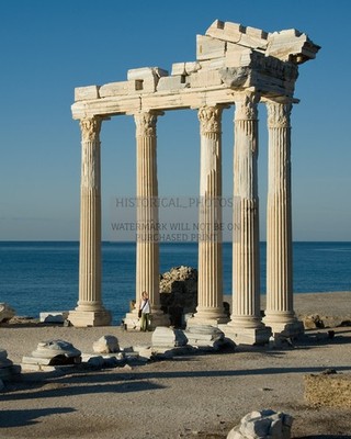 APOLLO TEMPLE SIDE ANTALYA TURKEY 2ND CENTURY 8X10 PHOTO