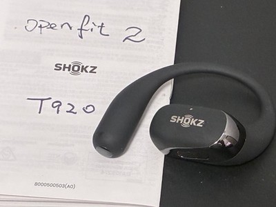 Original Shokz OpenFit 2 Open-Ear Right Side Only  - Black (T920)