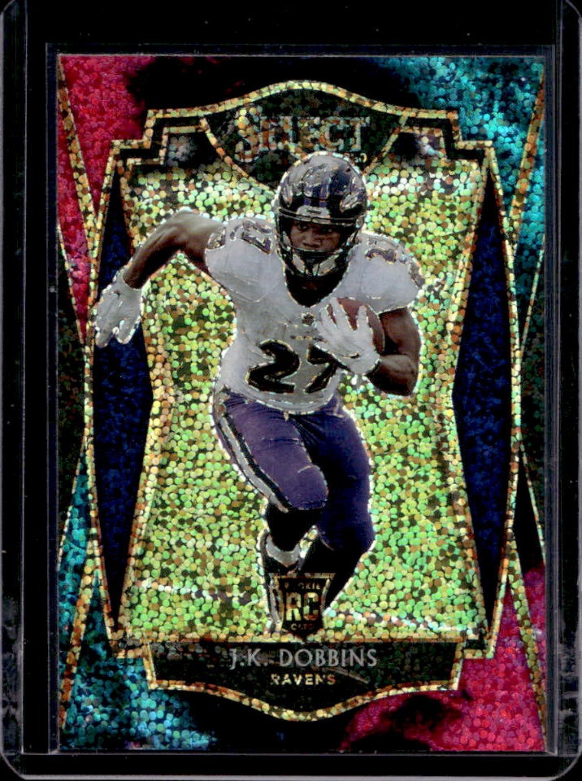 2020 Select J.K. Dobbins RC Cosmic Prizm SSP Premier Level #152 Ravens
