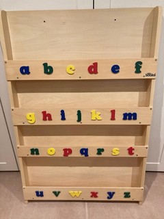 Tidy Books Children's Alphabet Bookcase Natural