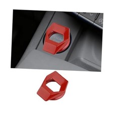 Car Engine Start Stop Button Cover, Zinc Alloy Vehicle Push to Start Button Red
