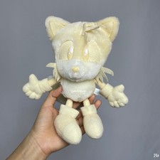 Sonic the Hedgehog SEGA 1998 Pale Albino Pastel Tails Miles Prower 8.5"