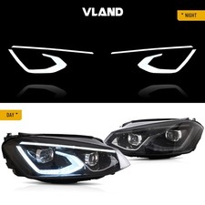 VLAND FULL LED Headlights W/Animation DRL For 2014-19 Volkswagen VW GOIF 7/ MK7