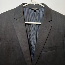 Banana Republic Slim Fit Marzotto Mens Wool Blazer 40R Gray Super 120s