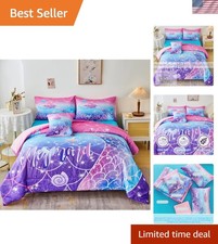 Enchanting Mermaid Scale Bedding Set, 6-Piece Cozy Twin Comforter Collection