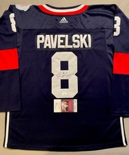 2016 USA WORLD CUP HOCKEY JOE PAVELSKI AUTOGRAPH #8 USA ADIDAS JERSEY JSA