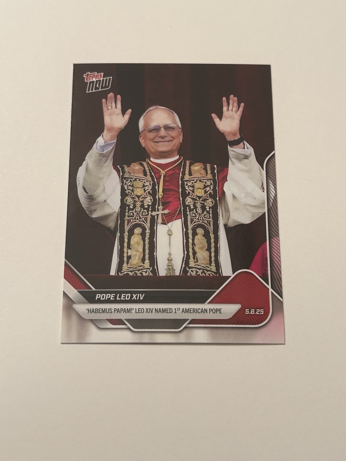 Pope Leo XIV - 2025 Topps NOW® - Card POPE