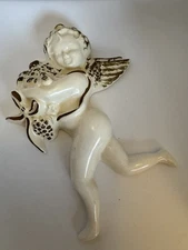 Angel Cherub Wall Hanging Santa Anita Pottery of CA, Antique and Exquisite, MCM