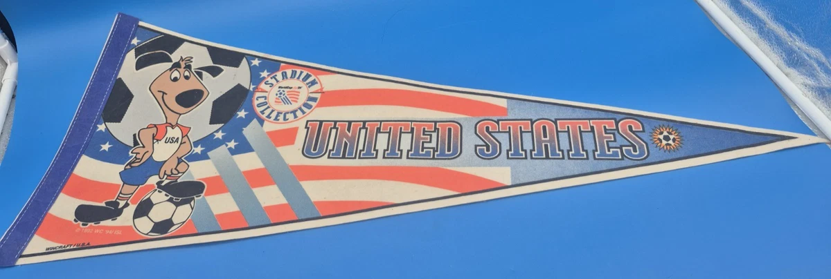 Petit Fanion Vintage Strikers Fort Lauderdale 9x11 Cm, Rare Pour Supporters USA !
