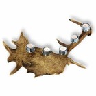 Bougeoir avec vrai bois de daim. Cerf. Bougie. Décoration. Chalet. Cheminée. 17_