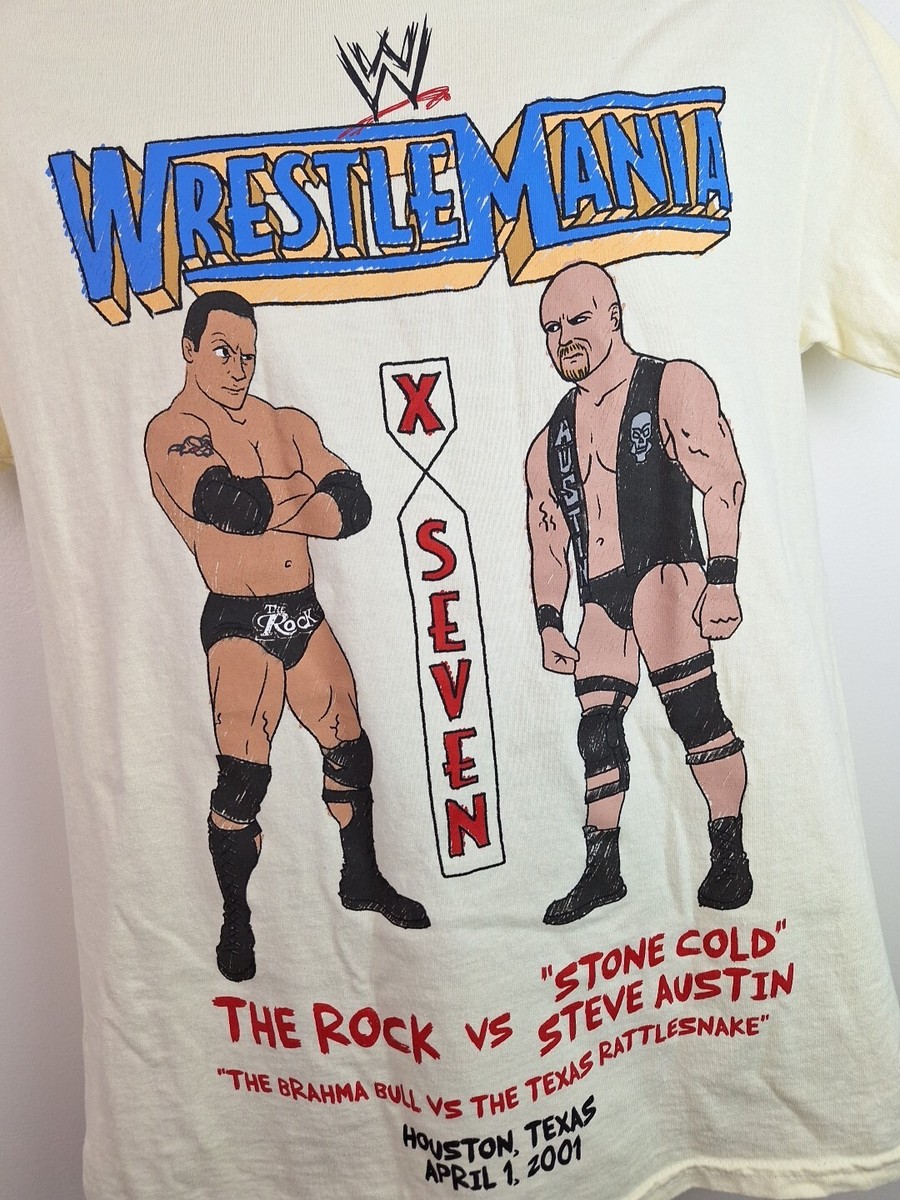 WrestleMania T-shirt X-Seven The Rock vs. Stone Cold Steve