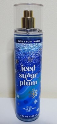 Full Size Bath & Body Works ICED SUGAR PLUM Fine Fragrance Mist 8 fl. oz. New