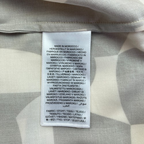 GANT Marrone Chiaro Geometrico Maniche Corte Top Camicetta Taglia Eu 42 UK 14 12 - Foto 5 di 10