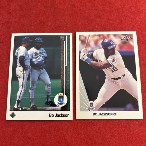 Bo Jackson - 1989 Upper Deck #221 and 1990 Leaf #125