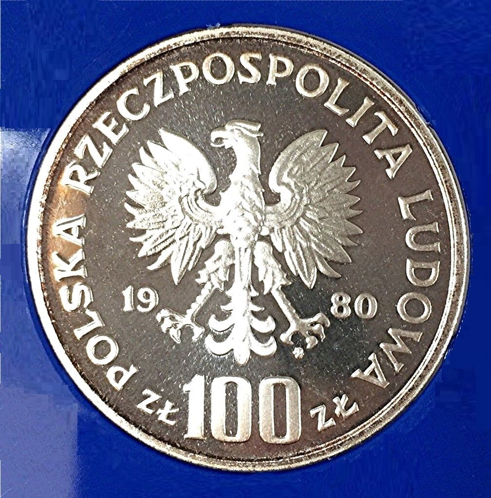 ポーランド　POLAND 100Zlotych silver 1980 100 Zlotys (1980 Olympic Games) - Poland – Numista
