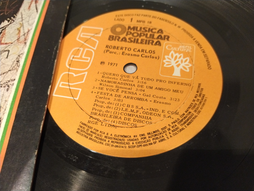 Roberto Carlos - MBP 18 editora Abril Cultural 10" vinyl LP RCA from BRAZIL - Picture 4 of 7