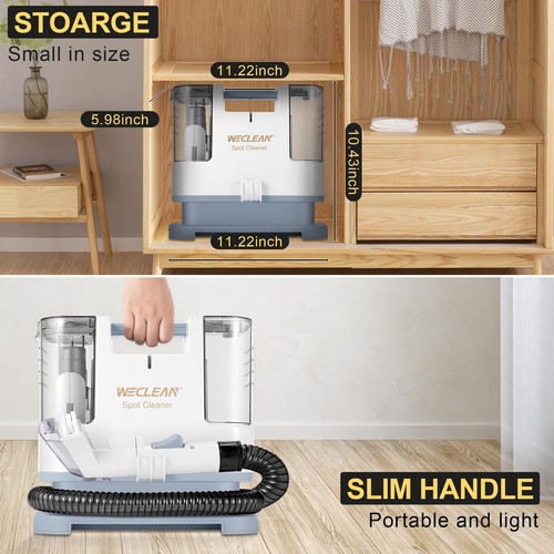 WECLEAN C1 Extractor Portátil para Limpiador de Sofá y Alfombras Limpiador de Tapicería... - Imagen 6 de 6