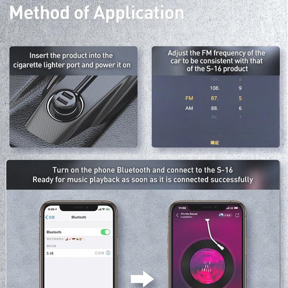 Zusammenschluss Bewegung Verschmutzung baseus s16 fm transmitter salzig