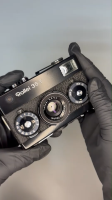 ■ 美品 ■ ローライ Rollei 35 Tessar 40mm F3.5 Rollei 35 T Film Camera Black Tessar 40mm f3.5 From JAPAN w