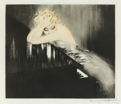Louis Icart Waltz Dream : Piano : Art Print 1938 - Picture 2 of 2