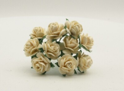 20x Maulbeerpapier kleine Mini Rosen Blumen 1cm Kartenbasteln