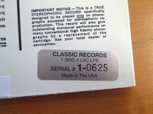 LSC-2285 Walton Facade Fistoulari RCA Living Stereo Limited Classic Records 180g - Picture 6 of 7