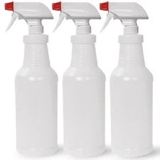 Pinnacle Mercantile Plastic Spray Bottles Leak Proof Technology Empty 32 Oz Pack