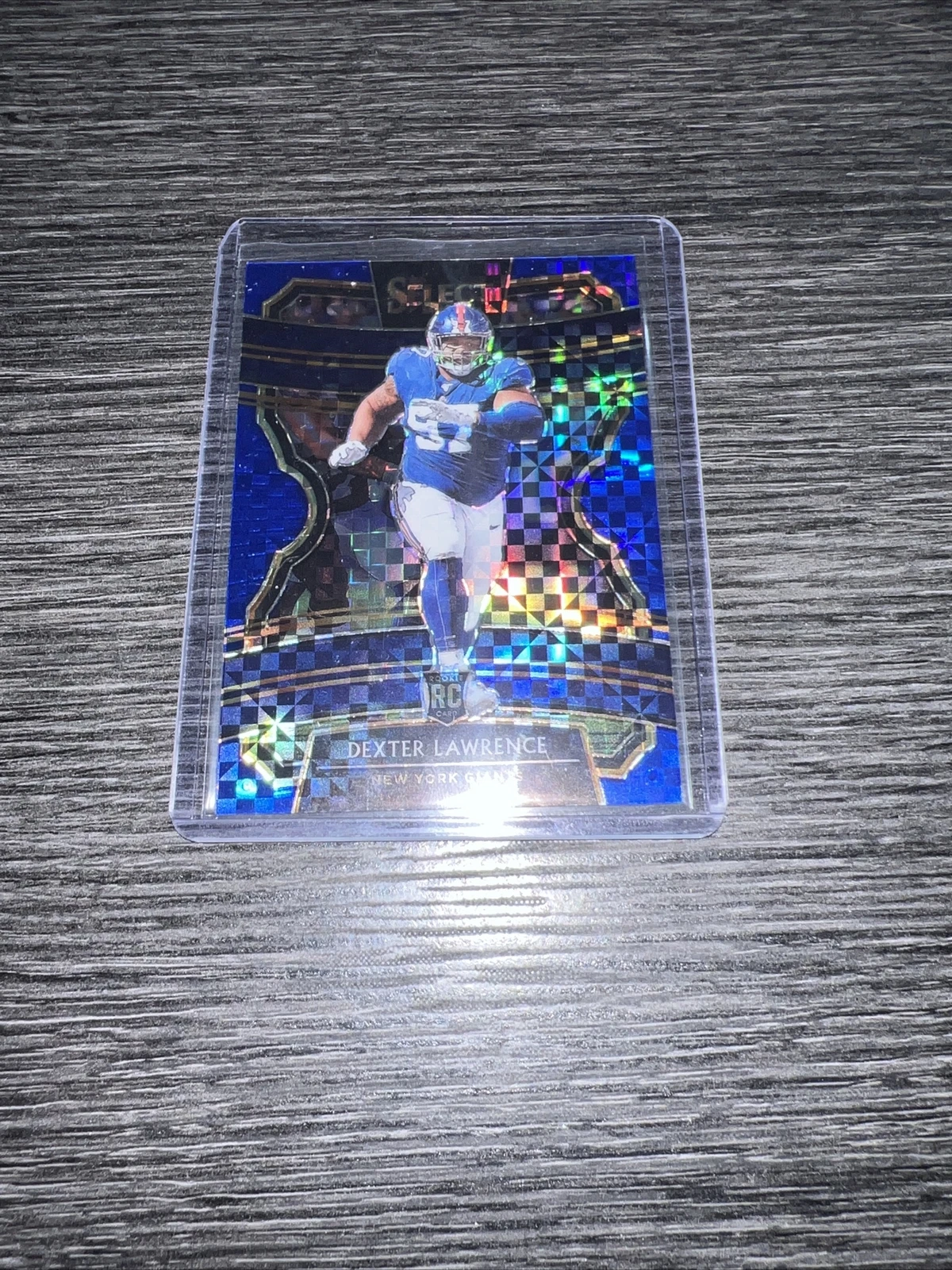 2019 Panini Select Concourse Blue Prizm /175 Dexter Lawrence #83 RC Giants